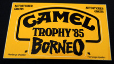 Werbe-Aufkleber Camel Trophy 85 Borneo 1985 Oldtimer Niederlande NL