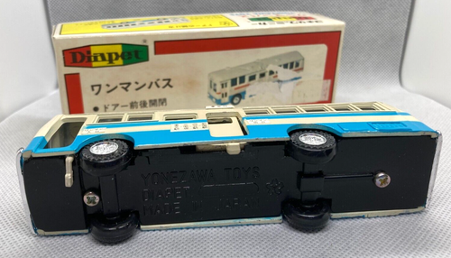 YONEZAWA TOYS DIAPET 11-0110 JAPAN ONE MAN BLUE AND WHITE BUS MIB SHIPS FREE! - Picture 3 of 7