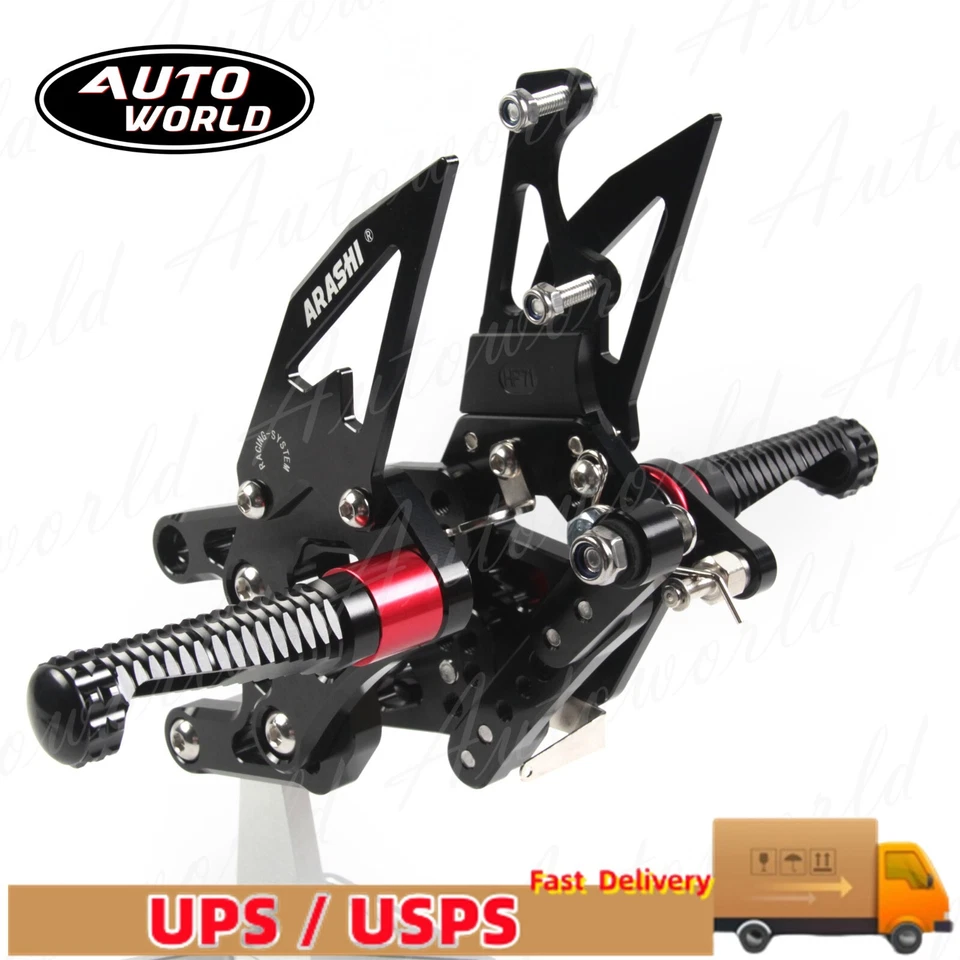 Reposapiés de carreras reversa para Honda CBR1000RR 2008-2011 2010 2009 Foto 2 de 4