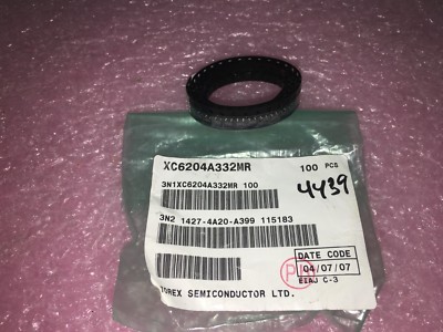 (25 PIECE LOT) XC6204A332MR, TOREX LDO VOLTAGE REGULATOR, 3.3V, 150mA, 5-SOT-23
