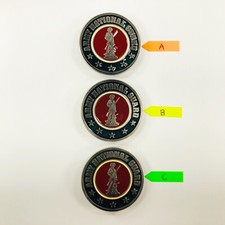 Vintage Army National Guard Military Belt Buckle Green Red Enamel 5 Stars