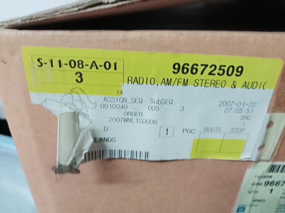 Autoradio CD MP3 AUX Org. Chevrolet Daewoo 96672509 NEU - Bild 2 von 4