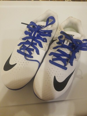 blue track shoes