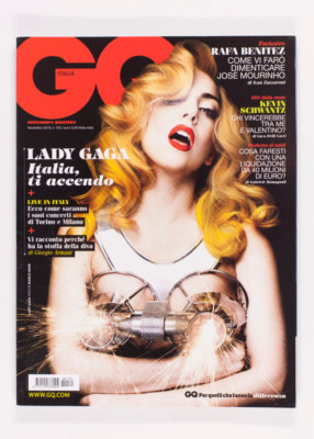 LADY GAGA JOSE MOURINHO KEVIN SCHWANTZ RAFA BENITEZ & GIORGIO ARMANI GQ magazine