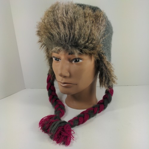 Michael Stars Knit Cap Bomber Hat Faux 