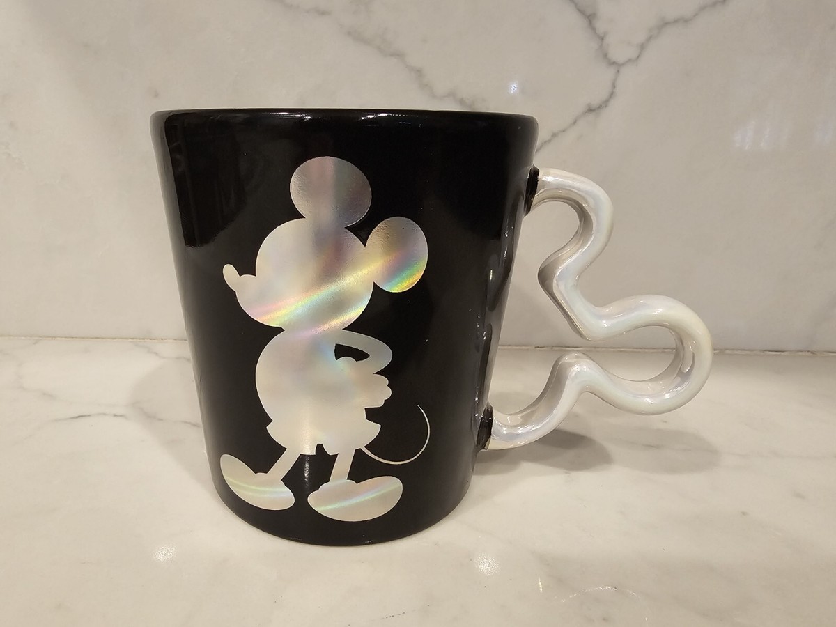 Disney 100 MICKEY SHINES D100 Figural Handle 16oz Coffee Mug Iridescent NEW  2023