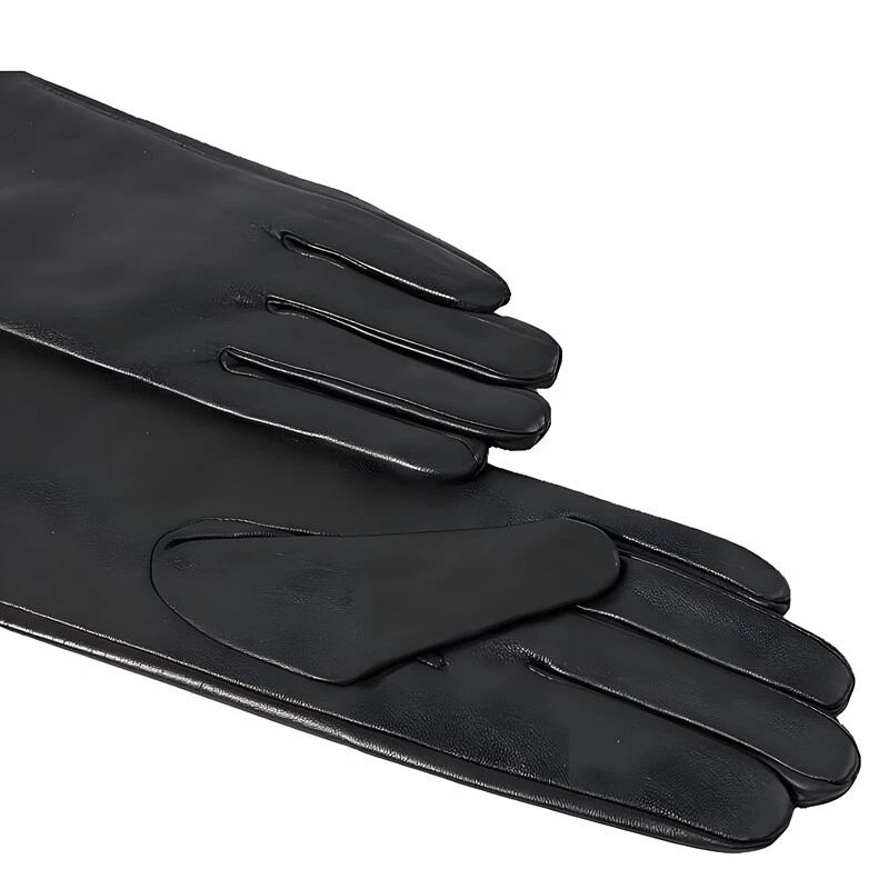 Ladies black real leather long opera gloves,30cm40cm50cm60cm70cm75cm - Image 4 of 4