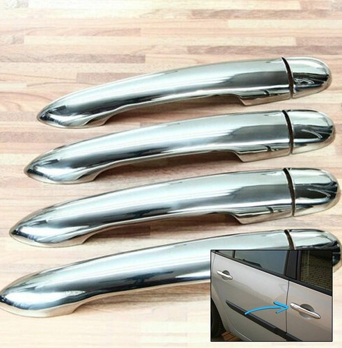 Lot 5 Housse Calandre Avant Chromée Pour Renault Trafic 2014+ - Protection Style Inox