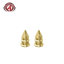 ALTALINE SPIKE STYLE VALVE CAPS IN GOLD USED FOR SCHRADER VALVE