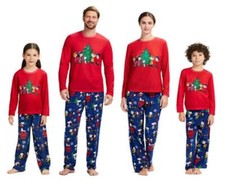 NEW MATCHING FAMILY/PET BRIEFLY STATED PEANUTS CHRISTMAS 1  2 PC PAJAMA SETS 