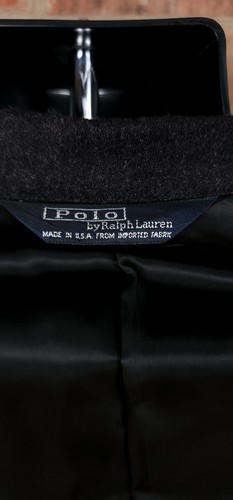 Polo Ralph Lauren Size 42R Gray Blazer Jacket Vintage Wool 2 Button USA Made - Picture 10 of 15