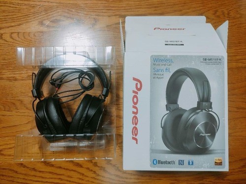Pioneer SE-MS7BT-K Bluetooth Over the Ear Headphones Black 40mm Tested Japan - Picture 6 of 6