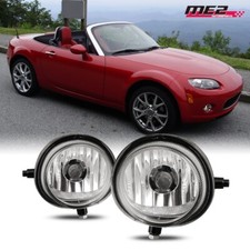 2004-2006 Fog Lights For Mazda 3 Replacement Kit Clear Lens Driving Lamp Pair 2004-2006 Fog Lights For Mazda 3 Replacement Kit Clear Lens Driving Lamp Pair