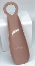 Vintage Pink Plastic Shoe Horn HILTON Hotel Advertising