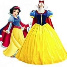 Damen Cosplay Kostüm + Petticoat Disney Princess Schneewittchen Gefrorene KleidE