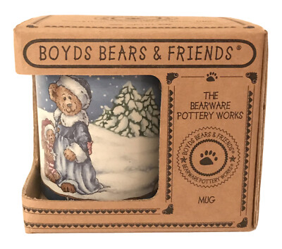 Boyds Bears & Friends Christmas Coffee Cup Mug ''Catch a Falling Star'' Bearware 