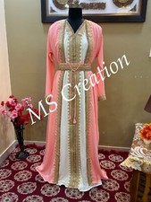 SALE!! Peach Inner jacket Kaftan African Attire Bridesmaid Party Wear Dress 520