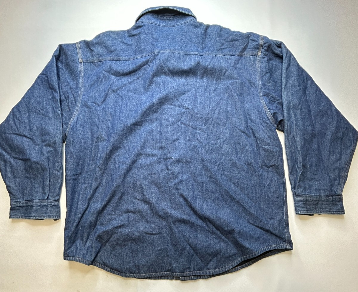 NWT Carhartt Denim Shirt JAC Fleece Lined Size X Large Regular 100% Cotton NWT