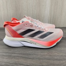 Adidas Adizero Boston 12 Size 8.5 Womens White Light Pink Running Shoes IF9218
