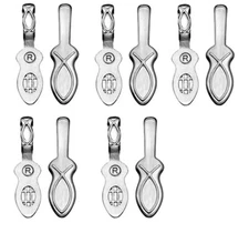 Aanraku DOUBLE Fish Sterling Silver Plated JEWELRY BAILS 25 Medium Fusing