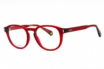 Polaroid Core PLD D452 0C9A 00 Red 50mm Eyeglasses New Authentic