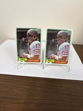 2 Card Lot Steve Deberg Rookie 1981 Topps #364 49ers EX/NM