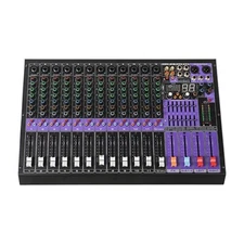 Sound Town 12-Ch Mixer, 99 DSP, Dual 7-band EQ, 48V Phantom Power(TRITON-TX1202)