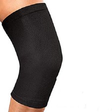 Breathable Copper Infused Performance Nylon Knee Support Sleeve - Large