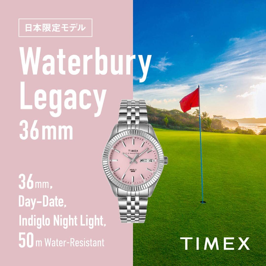 TIMEX Watch Waterbury Legacy Japan Limited Pink Dial Quartz 36MM