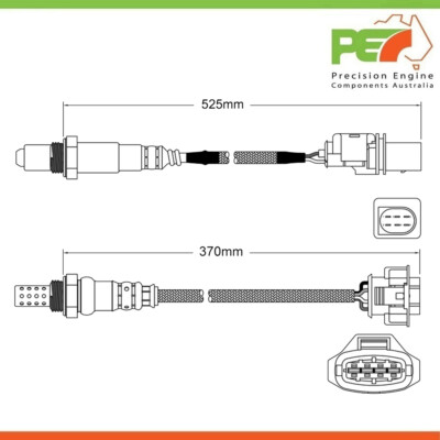 2x New * OEM * Pre-Cat & Post-Cat Oxygen Sensors For Holden Commodore ...