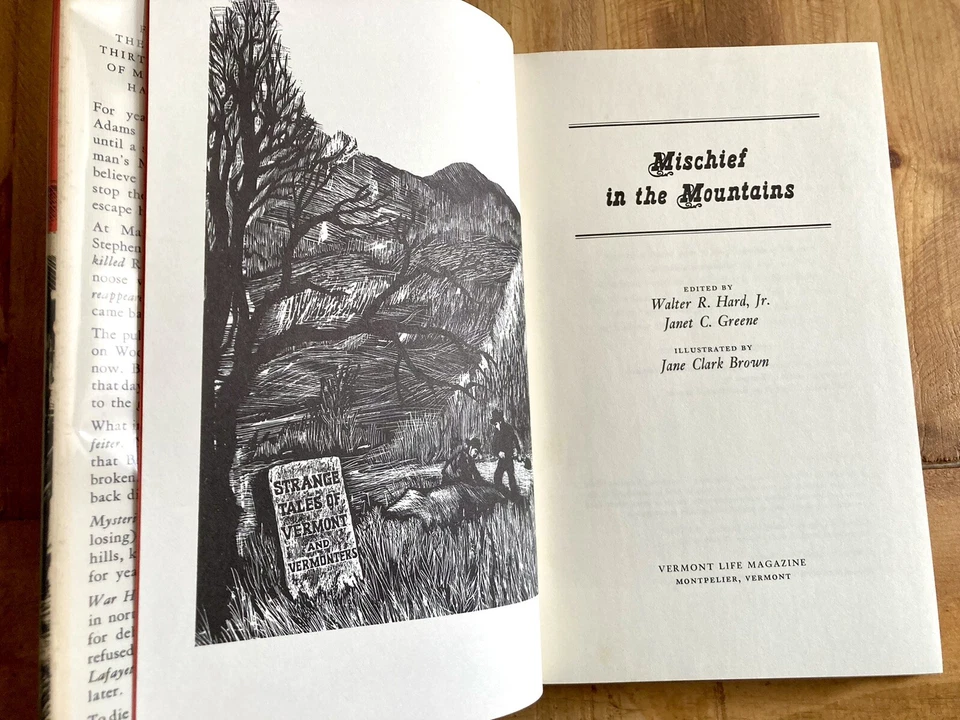 MISCHIEF IN THE MOUNTAINS: STRANGE TALES OF VERMONT 1971 HC/DJ NEW ENGLAND VG Foto 3 de 4