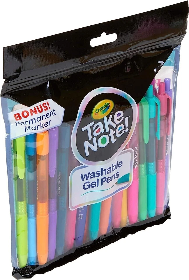 Crayola Coloured Gel Pens, Washable Pens, Bullet Journaling, 24 Count NEW - Image 3 of 4