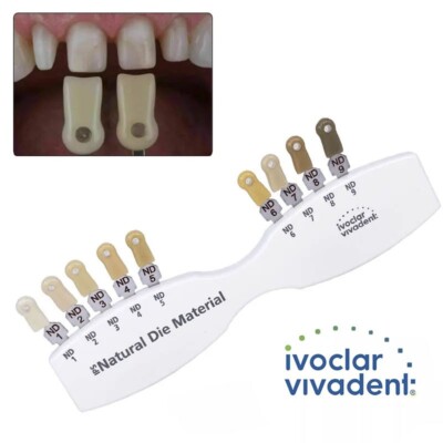 Ivoclar Dental IPS Bleaching Teeth Shade Guide Abutment ND 1-9 Natural Die