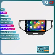 For Acura Tsx 2009-2014 Android 13 232gb Car Stereo Radio Gps Navi Carplay Wifi