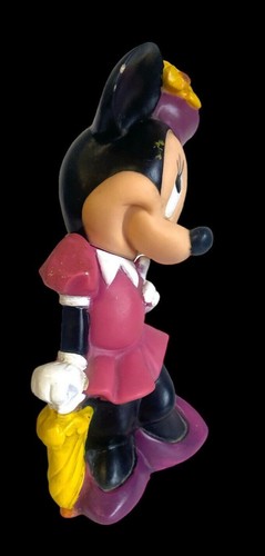 Vintage Minnie Mouse Coin Piggy Money Bank Walt Disney ILLCO 11" Tall Plastic - Picture 2 of 4
