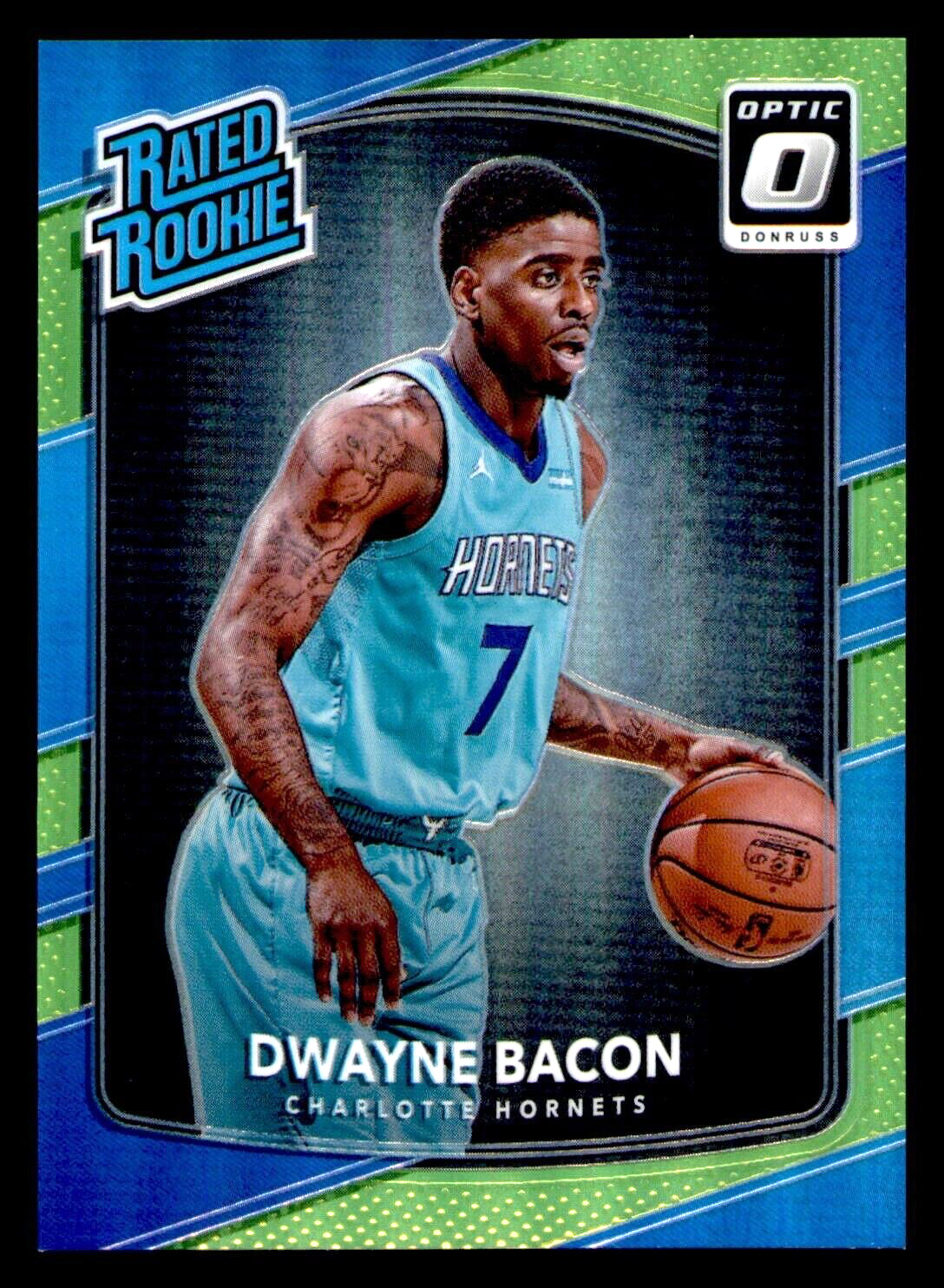 2017-18 Donruss Optic Dwayne Bacon Rated Rookie Lime Green Prizm #161 -/175