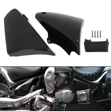L&R Black Battery Side Fairing Cover For Kawasaki Vulcan 900 VN900 2006-2020