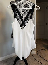 NWT Zara Trafaluc Cross Back Flowy Top Blouse Sz M SOLDOUT