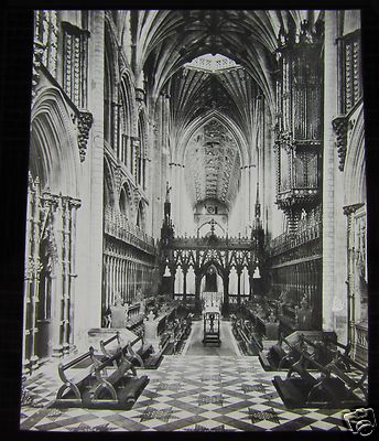 Glas Magische Laterne Dia ELY CATHEDRAL UM 1890 L101 