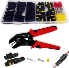 20 kits conectores coche 2 pin, r pidos, impermeables crimpadora.