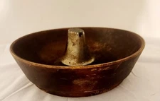 Antique Wood Nut Bowl Primative 