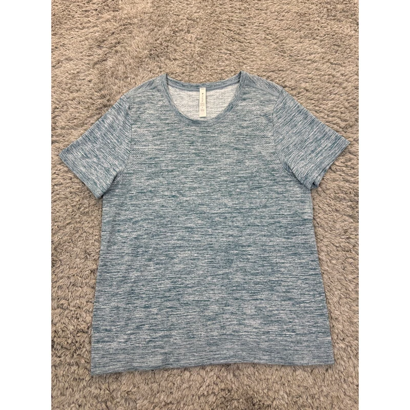 athleta in motion heather performance yoga seamless shirt