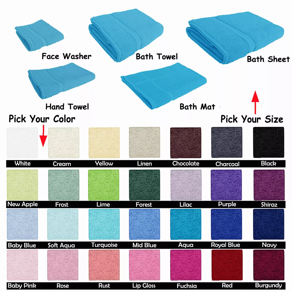 Extra Large Bath Towel - Oversized Ultra Bath Sheet - 100% Cotton - SPA  BLUE/GREEN COLOR