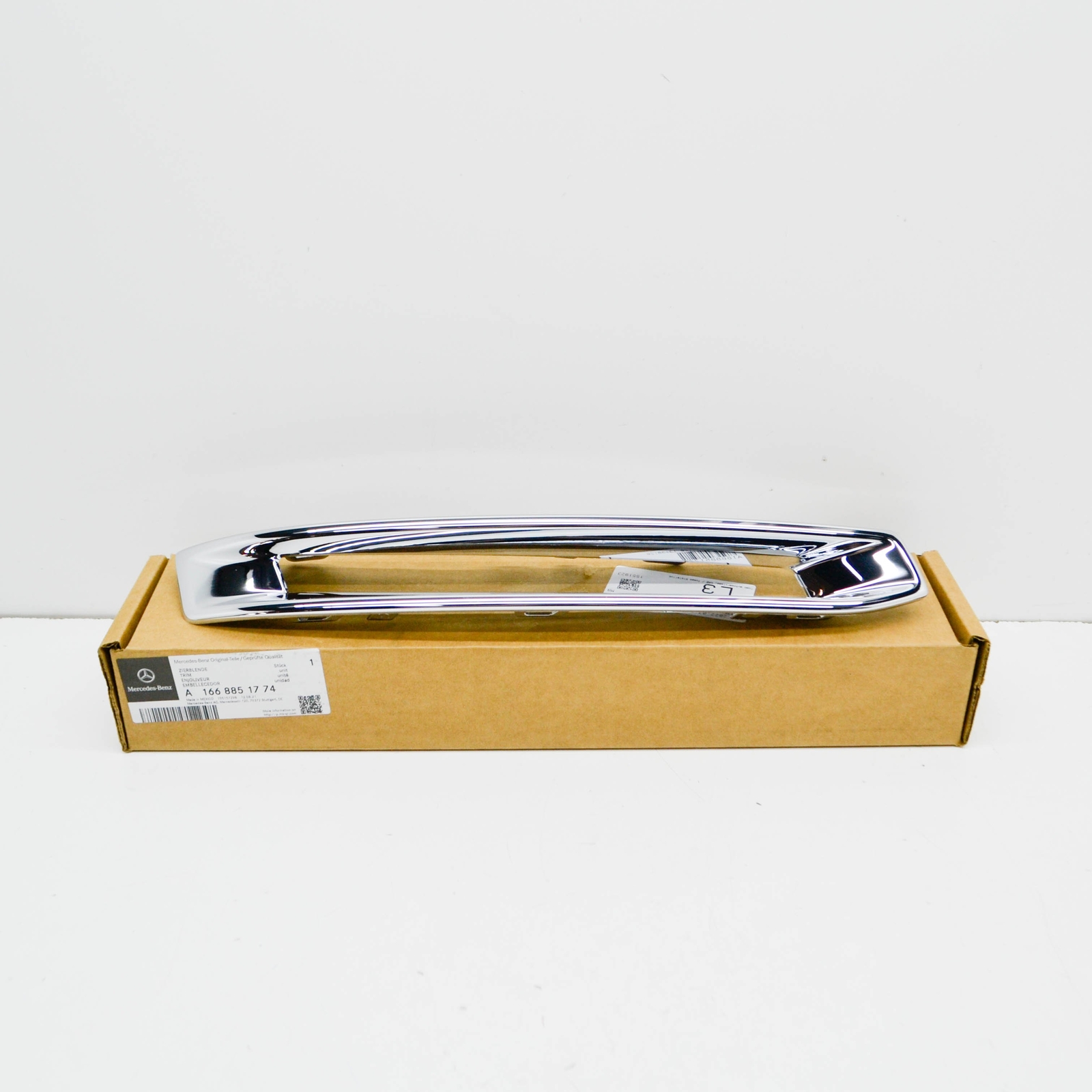 MERCEDES-BENZ M-KLASSE W166 Frontstoßstange links Chromleiste A1668851774