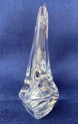 Daum France Crystal Sailboat Paperweight 4.25 Daum France Crystal Sailboat Paperweight 4.25