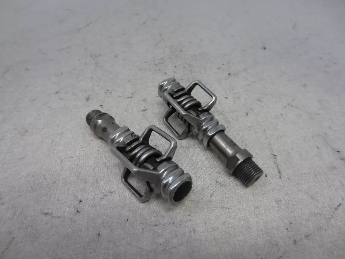 Vintage Crank Bros Eggbeater Clipless Pedals MTB Cyclocross CX Chromoly Spindle