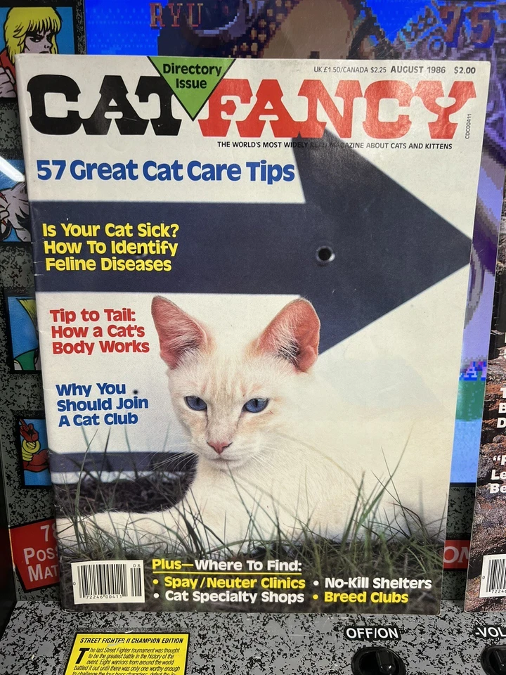 Lot of 2: August 1986 Dog Fancy & Cat Fancy Magazine FREE SHIPPING Foto 2 de 4