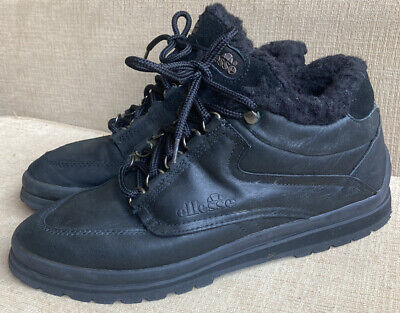 Vintage Ellesse Women's Size 8L US Fur Lined Black Boots Vintage Ellesse Women's Size 8L US Fur Lined Black Boots