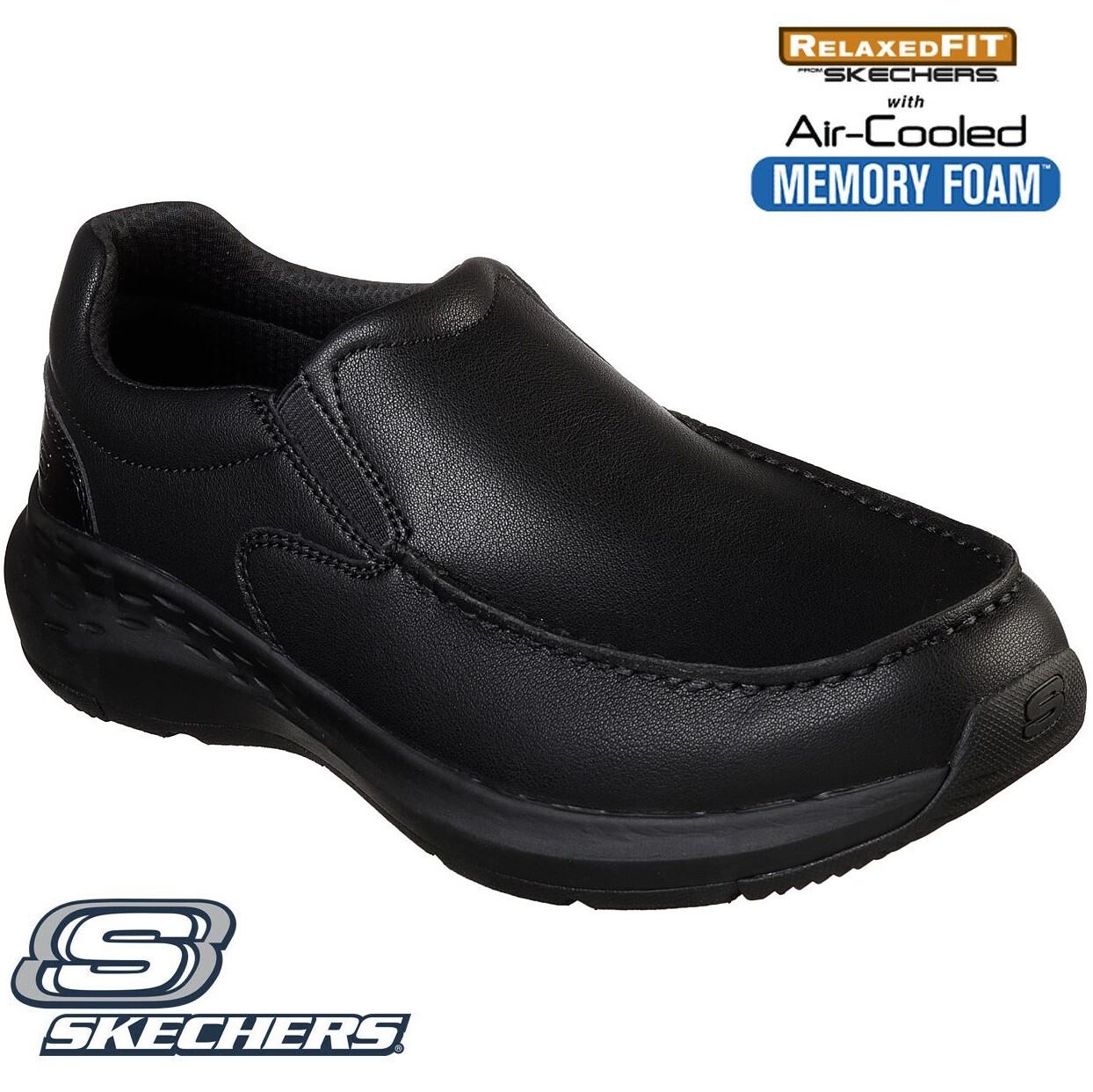 skechers relaxed fit memory foam mens uk