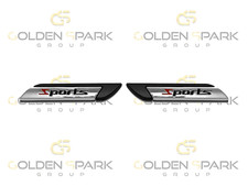 Sport Emblem Front Fender - Chromeblackred Accessory Lh Rh Pair Driver Sport Emblem Front Fender - Chromeblackred Accessory Lh Rh Pair Driver